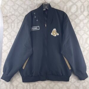 Boston Red Sox Fourth Wing Wingleader Riorson Bomber Jacket Black Mens Medium